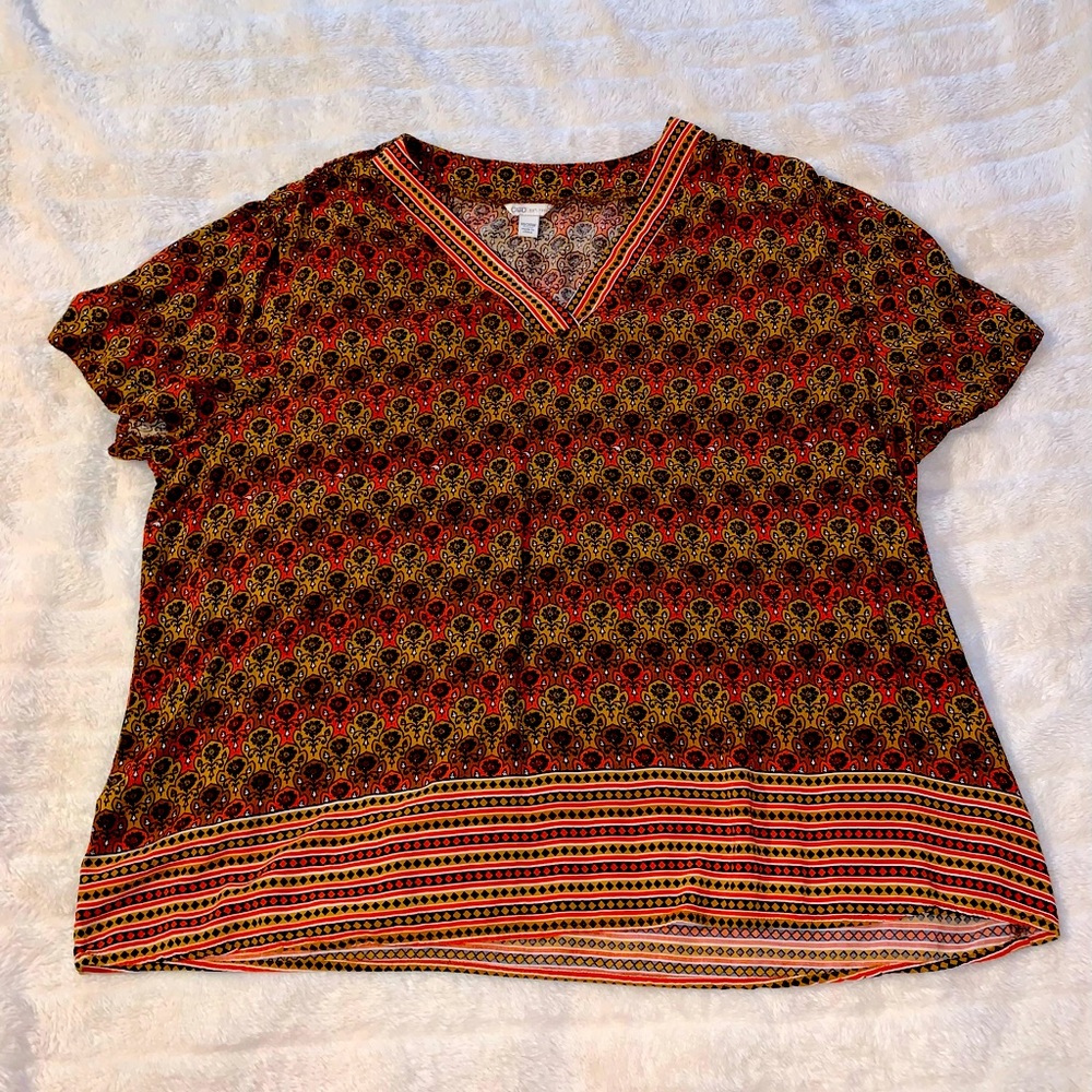 Cato 18/20 patterned blouse